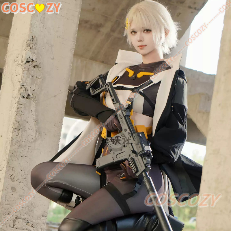 Anime Cosplay Girl Costume - ガールズフロントライン2 エキリウム ベクターVV オリジナルスキン フルコスチューム ブラック衣装