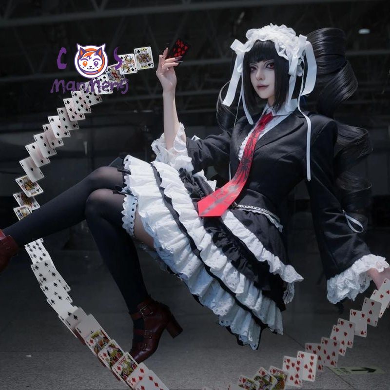 Anime Cosplay Girl Costume - アニメセレスティア・ルーデンベルク康弘たえこダンガンロンパコスプレ衣装ゴシック新しいドレスハロウィンパーティーガールスイートコートスーツ