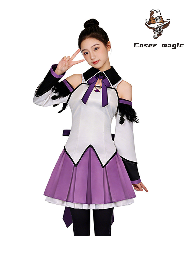 Anime Cosplay Girl Costume - 魔法少女暁美ほむらコスプレ衣装制服ハロウィンカーニバルパーティークリスマスプレイロール服衣類
