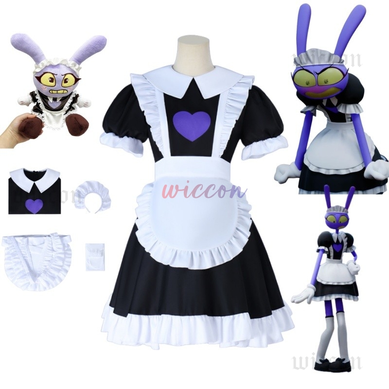 Cosplay Anime Boy - アメージングデジタルサーカスジャックスメイドコスプレ漫画ドレスハロウィン用男の子女の子用