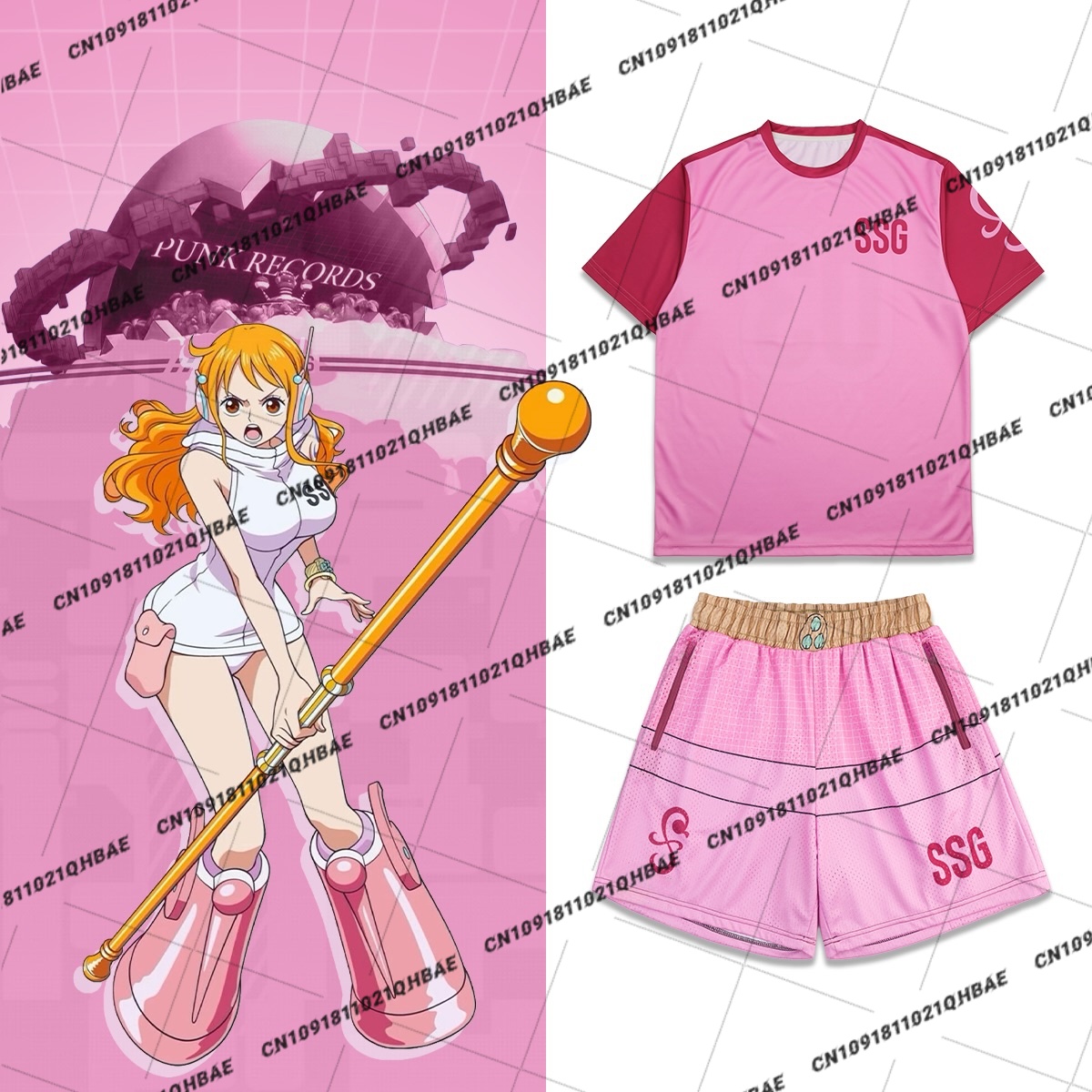 Anime Cosplay Anime - 2026年新作 エッグヘッド島 ナミ アニメファン向け コスプレ衣装 メンズファッション