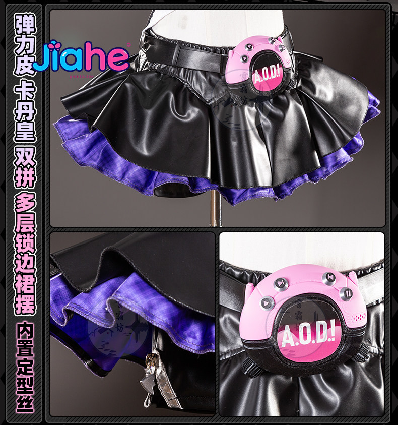 Anime Cosplay Girl Costume - 2026年新作 ‌ ナンゴンユ妄想天使コスプレ衣装ハロウィンゲームゼンレスゾーンゼロZZZガールゴシックレザージャンプスーツドレス