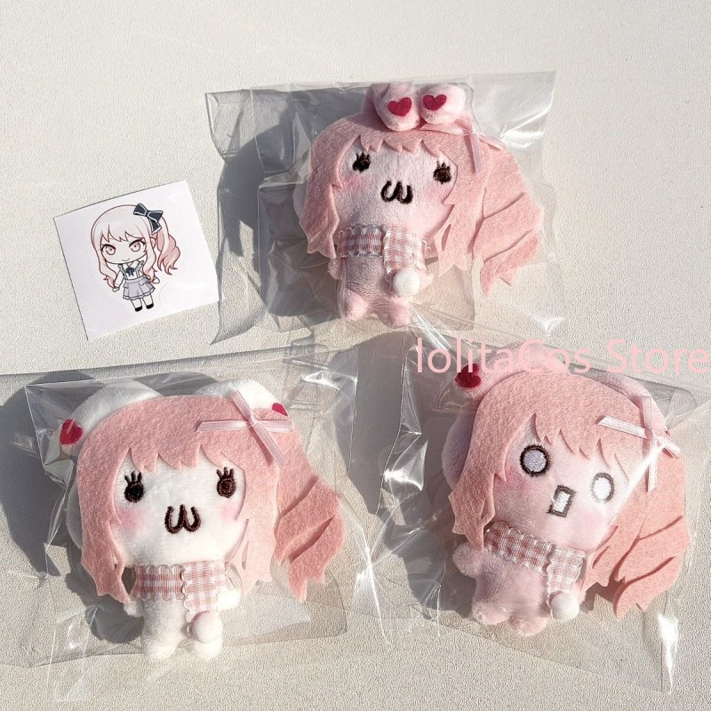 Anime Cosplay Cute - アニメ PJSK プロジェクトセカイ水木咲愛かわいいバニーぬいぐるみキーホルダーペンダントバッグチャーム手作りぬいぐるみおもちゃピンク女の子の誕生日プレゼント