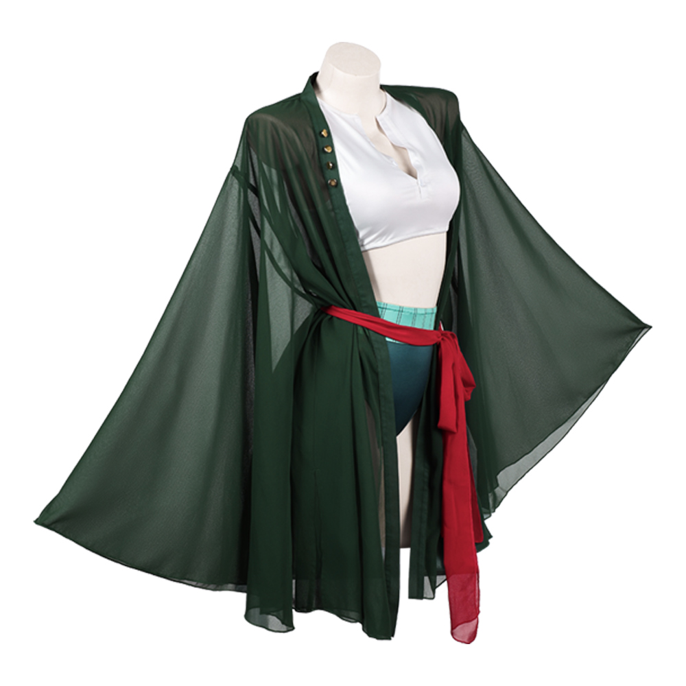 ロロノアコスプレゾロ女性衣装ロリータグリーン水着大人女性水着 - Anime Zoro Cosplay Female のレビューと価格