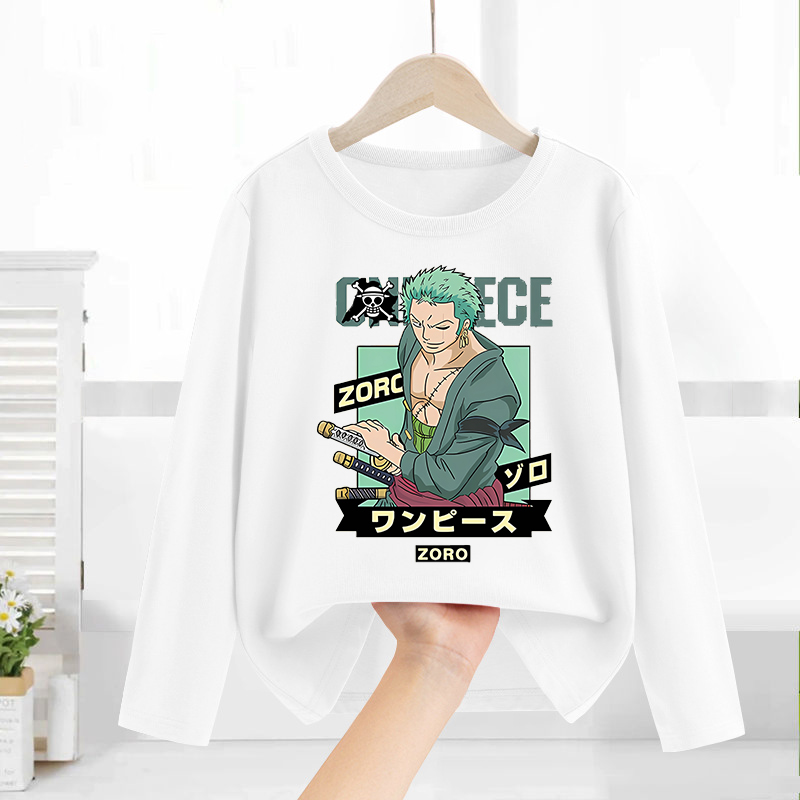 ワンピース長袖アニメプリントトップスベースレイヤーシャツ少年 - Anime Cosplay One Piece のレビューと価格