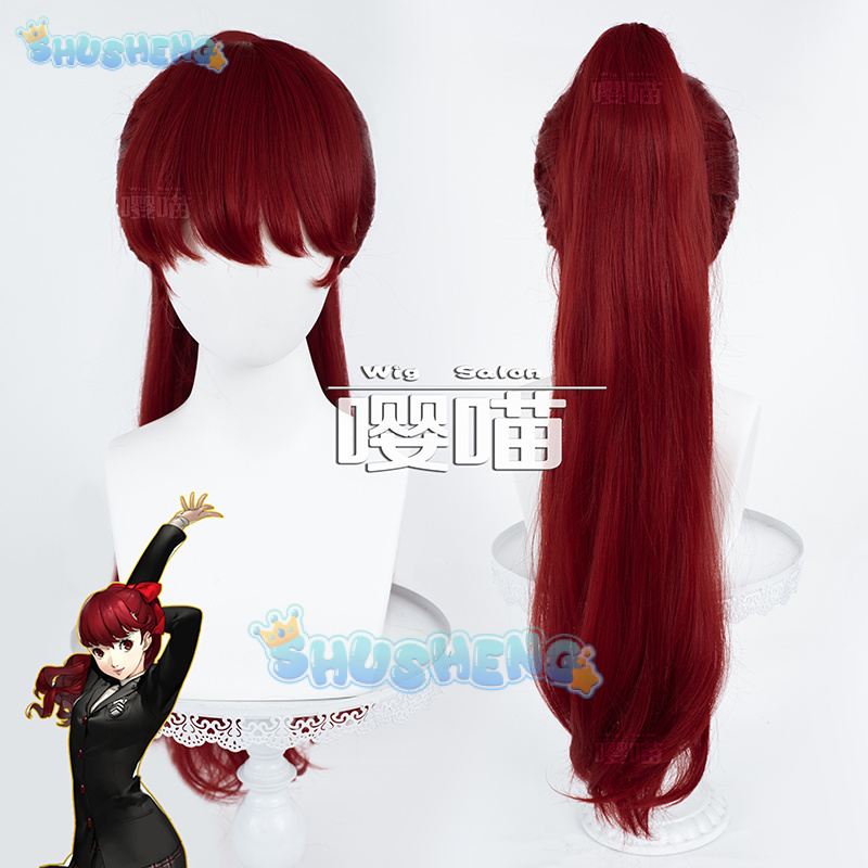 アニメ P5 ペルソナ吉沢かすみコスプレウィッグアニメキャラ - Anime Cosplay For Halloween のレビューと価格