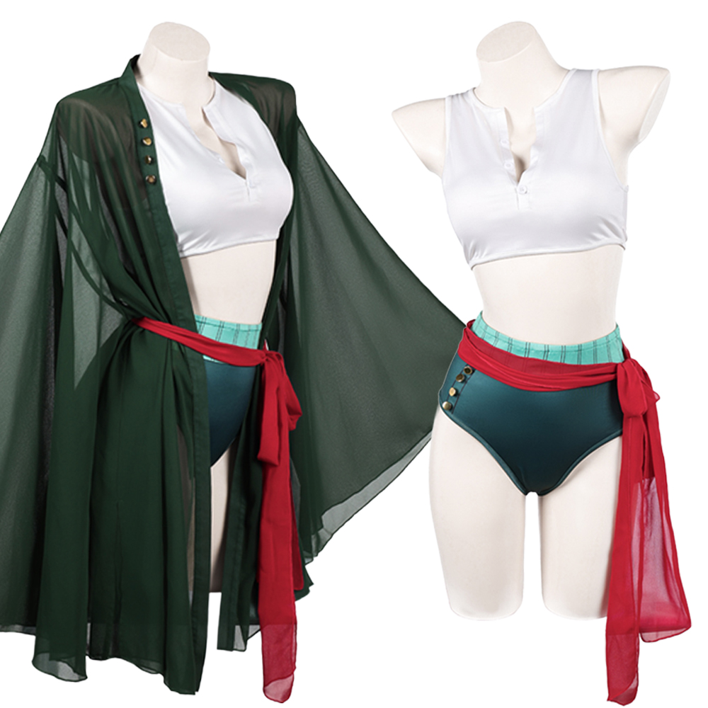 ファンタジア海賊レディロロノアのゾロ水着コスプレセクシーなス - Anime Zoro Cosplay Female のレビューと価格