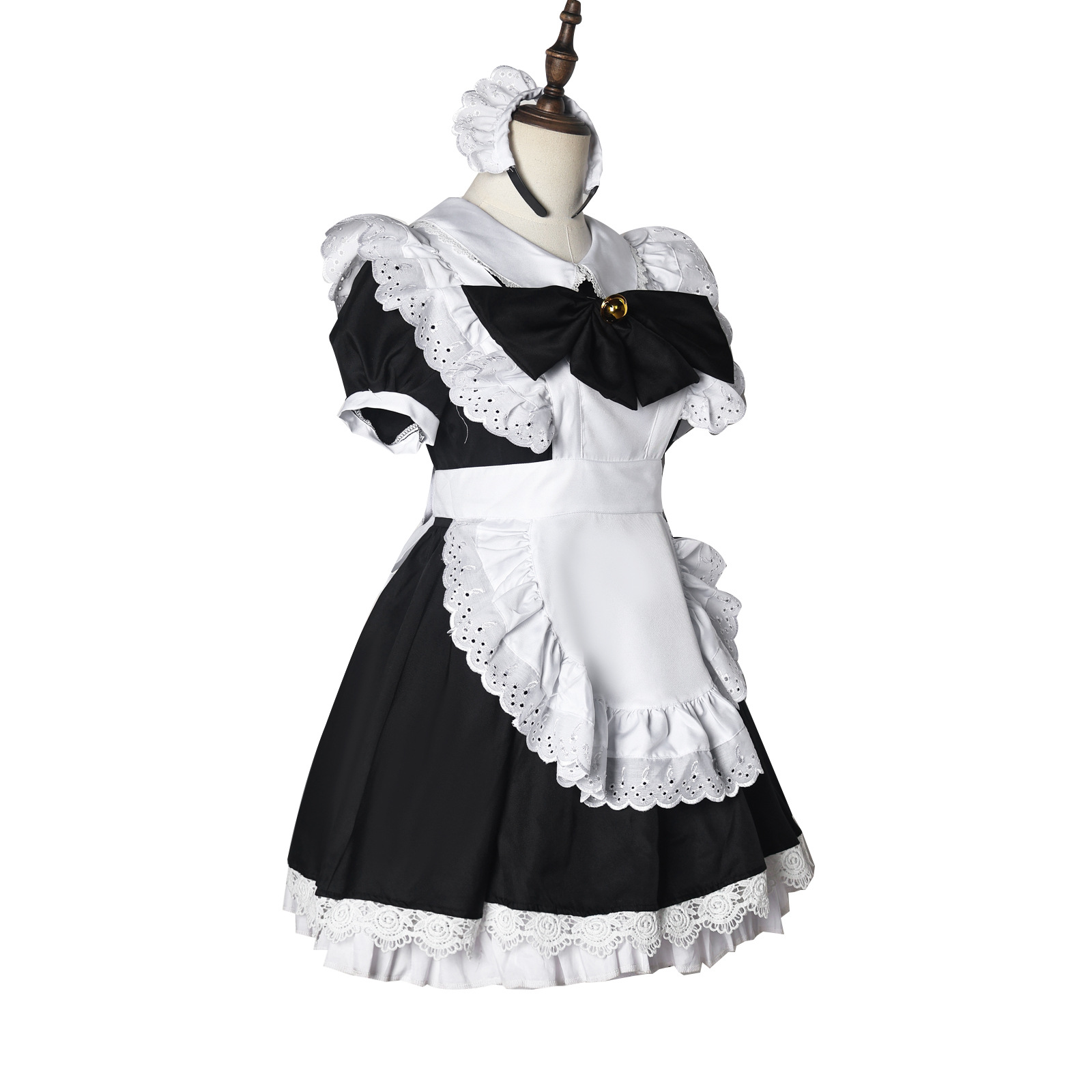 黒白ロリータスーツメイドコスプレ衣装カフェサーバント制服アニ - Anime Cosplay Cafe のレビューと価格
