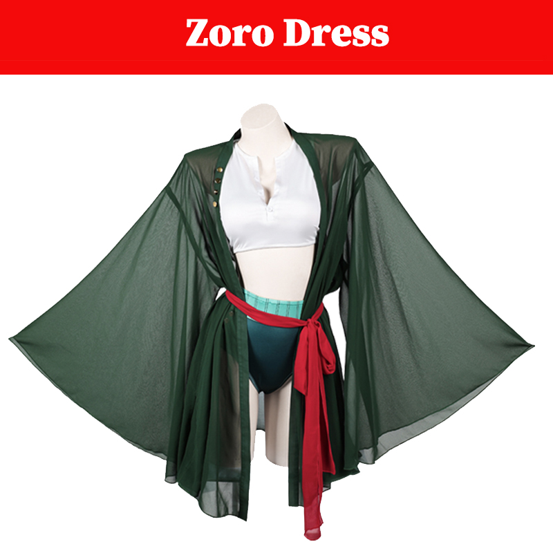 女性海賊ロロノアコスプレゾロ衣装女性ロールプレイファンタジア - Anime Zoro Cosplay Female のレビューと価格