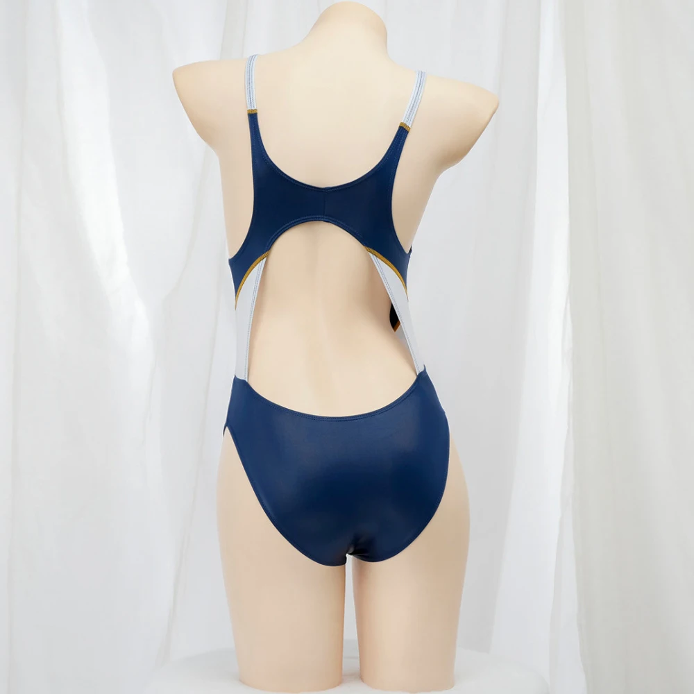 アニメレーシング水泳スポーツ背中の開いたボディスーツ水着水着 - Anime Cosplay One Piece のレビューと価格