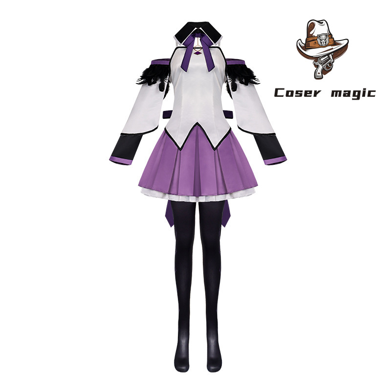 魔法少女暁美ほむらコスプレ衣装制服ハロウィンカーニバルパーテ - Anime Cosplay Girl Costume のレビューと価格