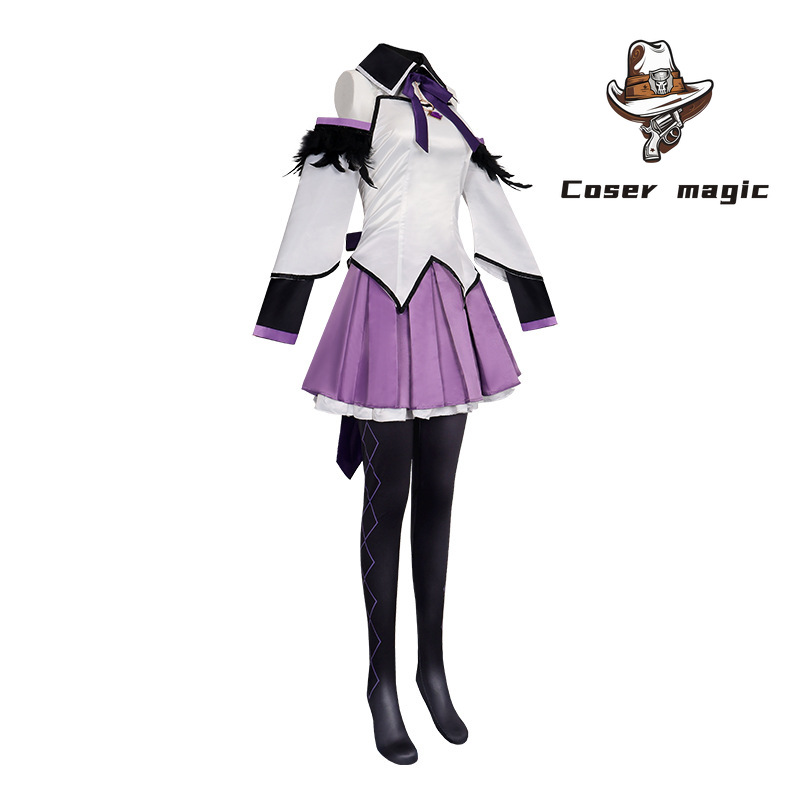 魔法少女暁美ほむらコスプレ衣装制服ハロウィンカーニバルパーテ - Anime Cosplay Girl Costume のレビューと価格