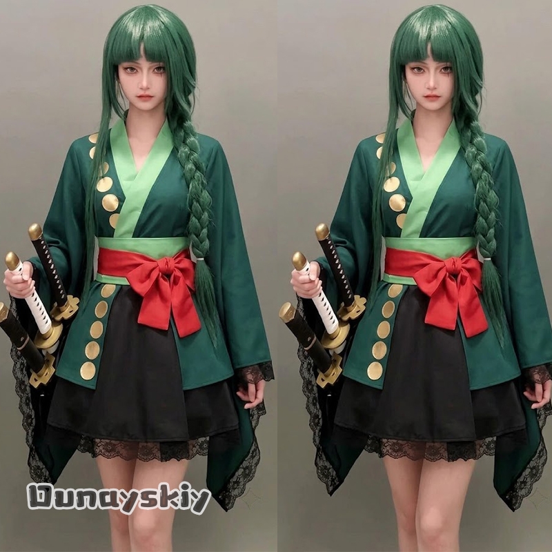 アニメロロノア・ゾロコスプレ衣装日本の着物国仮装大人女性のた - Anime Zoro Cosplay Female のレビューと価格