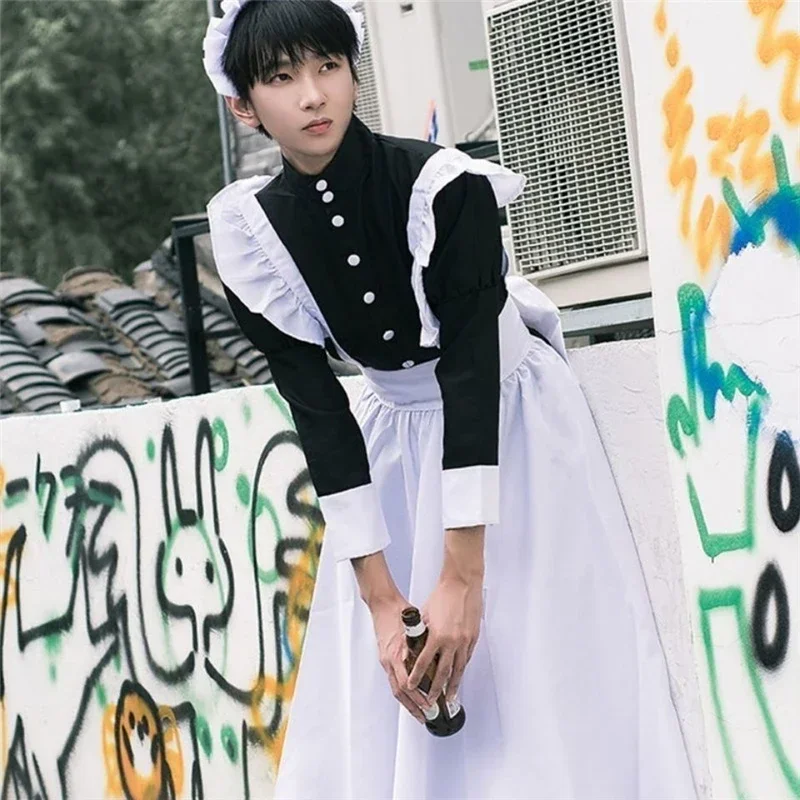 女性用メイド衣装 ロングドレス エプロンドレス ロリータドレ - Anime Cosplay Cafe のレビューと価格