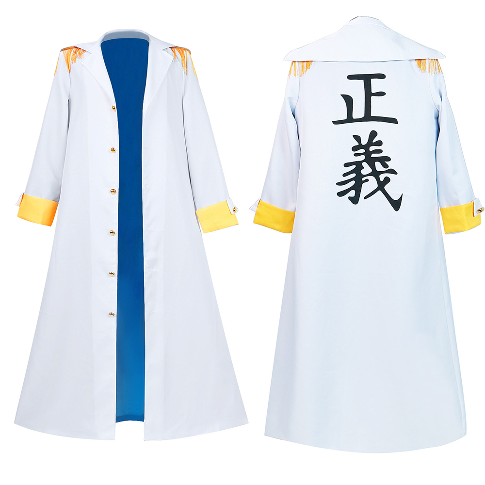 アニメワンピースボルサリーノ海軍制服コスプレ衣装ロングウイン - Anime Cosplay One Piece のレビューと価格