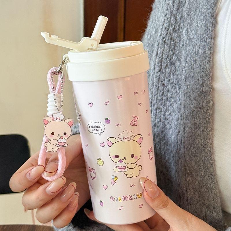 500ml ケーキ柄リトルベアプリント コリラックマ ダブル - Anime Cosplay Cafe のレビューと価格