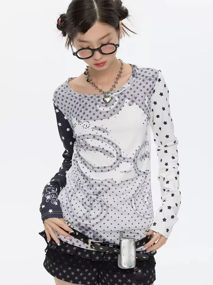 Y2K風ロングスリーブTシャツ レディース アニメ ポルカド - Anime & Cosplay Expo Acx 2025 のレビューと価格