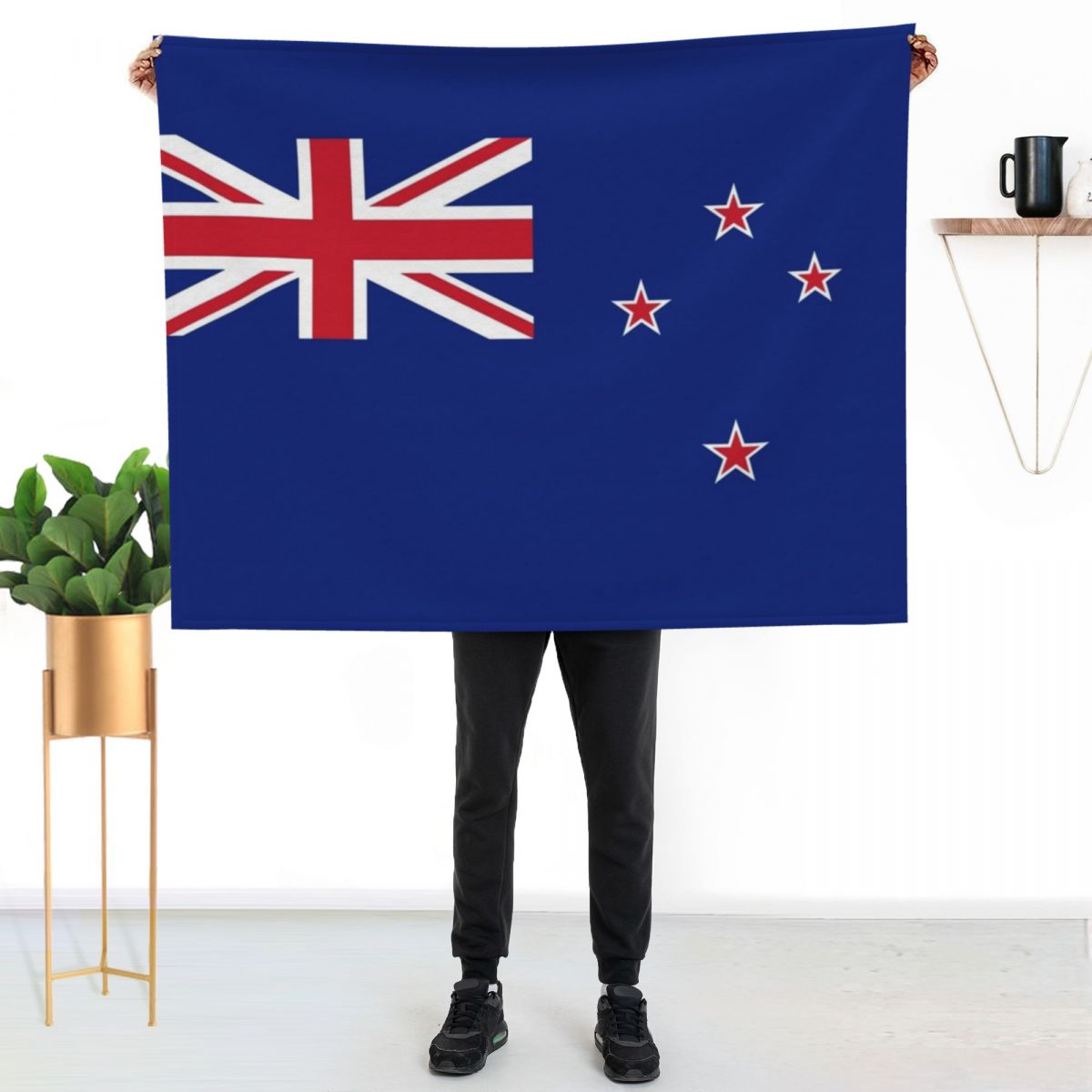 ニュージーランド国旗柄の掛け布団 - キイワイ柄のベッドカバ - Anime Cosplay New Zealand のレビューと価格